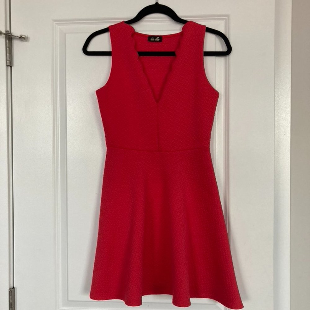 Boutique Red Textured Dress
